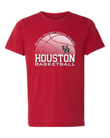 Houston Cougars Premium Tri-Blend Tee Shirt - Houston Cougars Basketball Coogs House