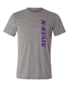 K-State Wildcats Premium Tri-Blend Tee Shirt - K-State Vertical