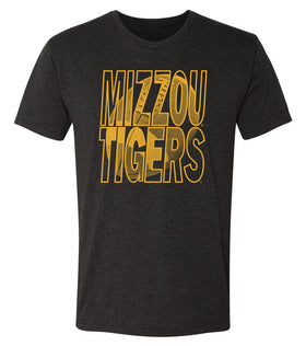 Missouri Tigers Premium Tri-Blend Tee Shirt - Mizzou Tigers Football Image