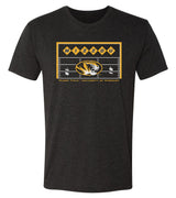 Missouri Tigers Premium Tri-Blend Tee Shirt - Mizzou Football Field Endzone