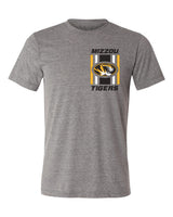 Missouri Tigers Premium Tri-Blend Tee Shirt - Vert Stripe Mizzou Tigers