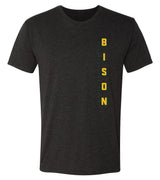 NDSU Bison Premium Tri-Blend Tee Shirt - Vertical BISON