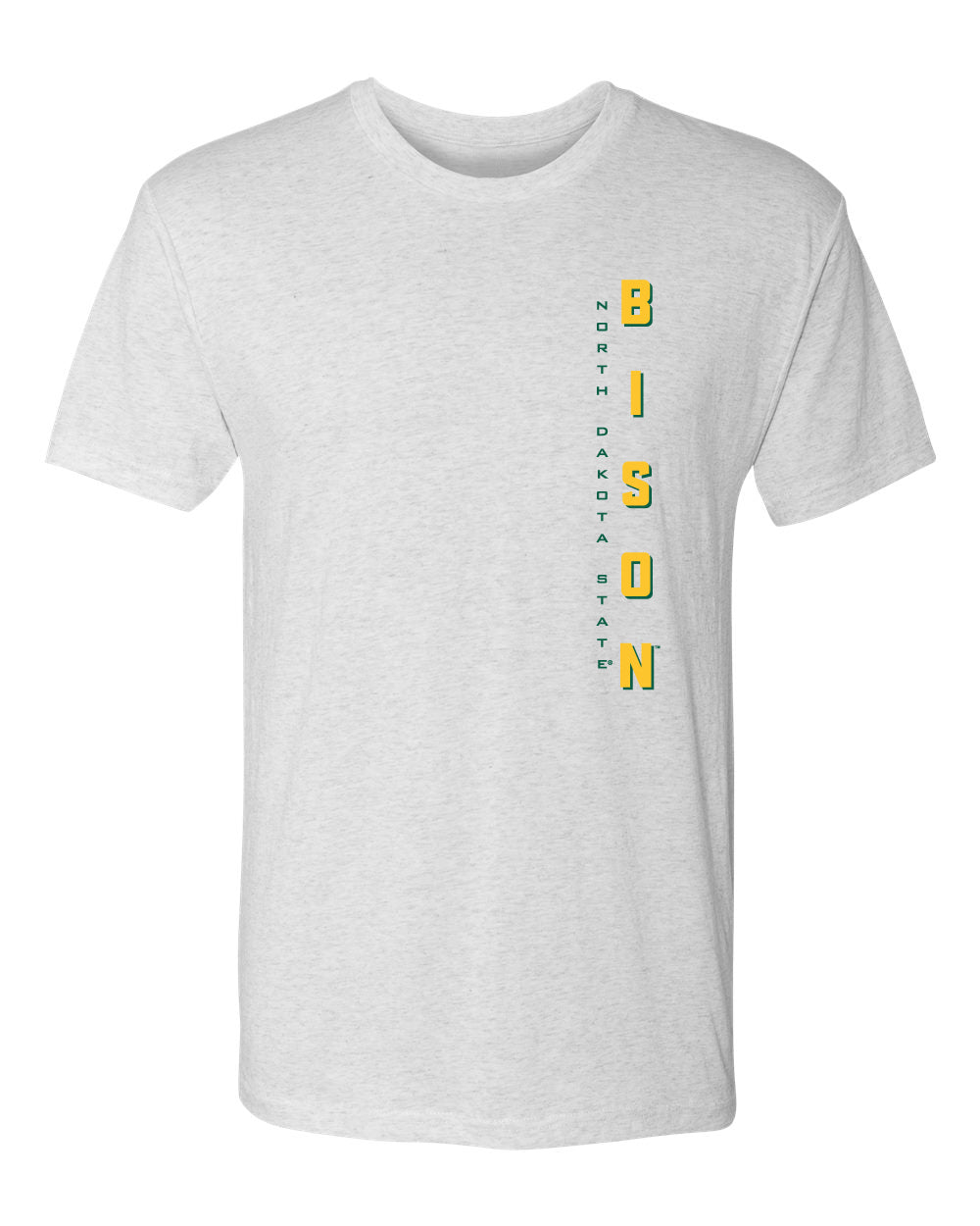 NDSU Bison Premium Tri-Blend Tee Shirt - Vertical BISON