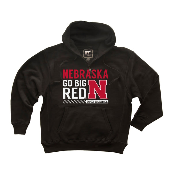 Nebraska Huskers Premium Fleece Hoodie - Expect Excellence