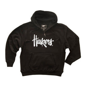 Nebraska Huskers Premium Fleece Hoodie - Solid Script Huskers
