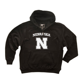 Nebraska Huskers Premium Fleece Hoodie - Nebraska Arch Block N