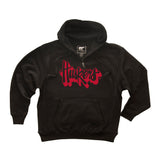 Nebraska Huskers Premium Fleece Hoodie - Red Script Huskers Outline