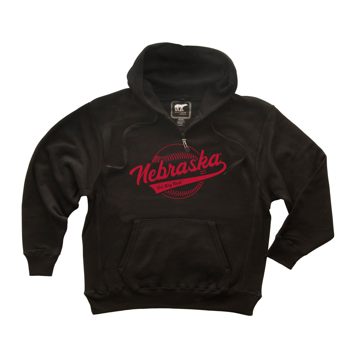 Nebraska Huskers Premium Fleece Hoodie - Script Nebraska Baseball