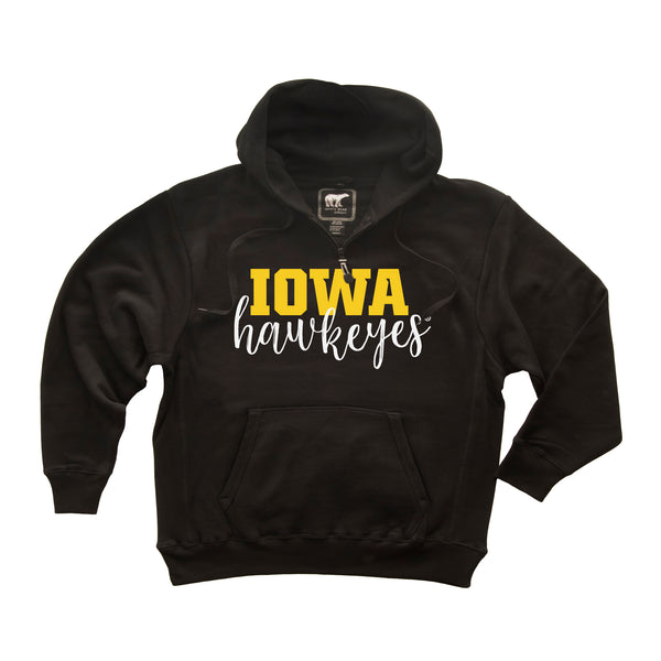 Iowa Hawkeyes Premium Fleece Hoodie - Iowa Script Hawkeyes