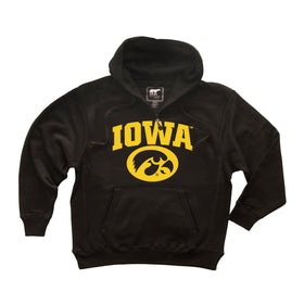 Iowa Hawkeyes Premium Fleece Hoodie - Arched IOWA with Tigerhawk Oval