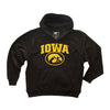 Iowa Hawkeyes Premium Fleece Hoodie - IOWA with Tigerhawk Oval