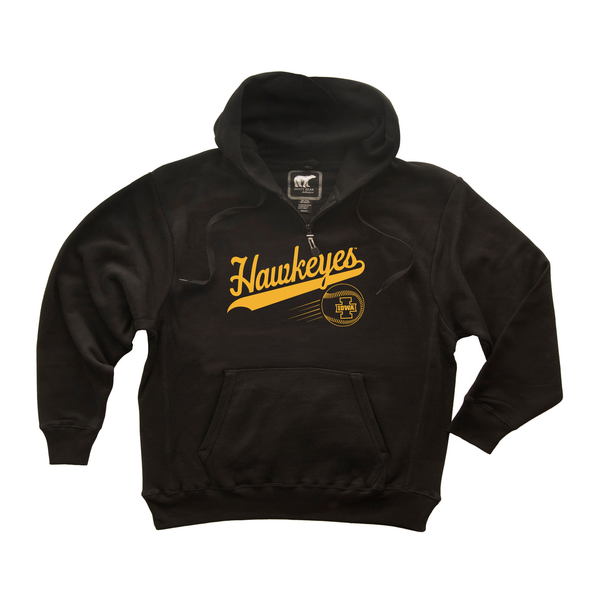 Iowa Hawkeyes Premium Fleece Hoodie - Iowa Hawkeyes Baseball