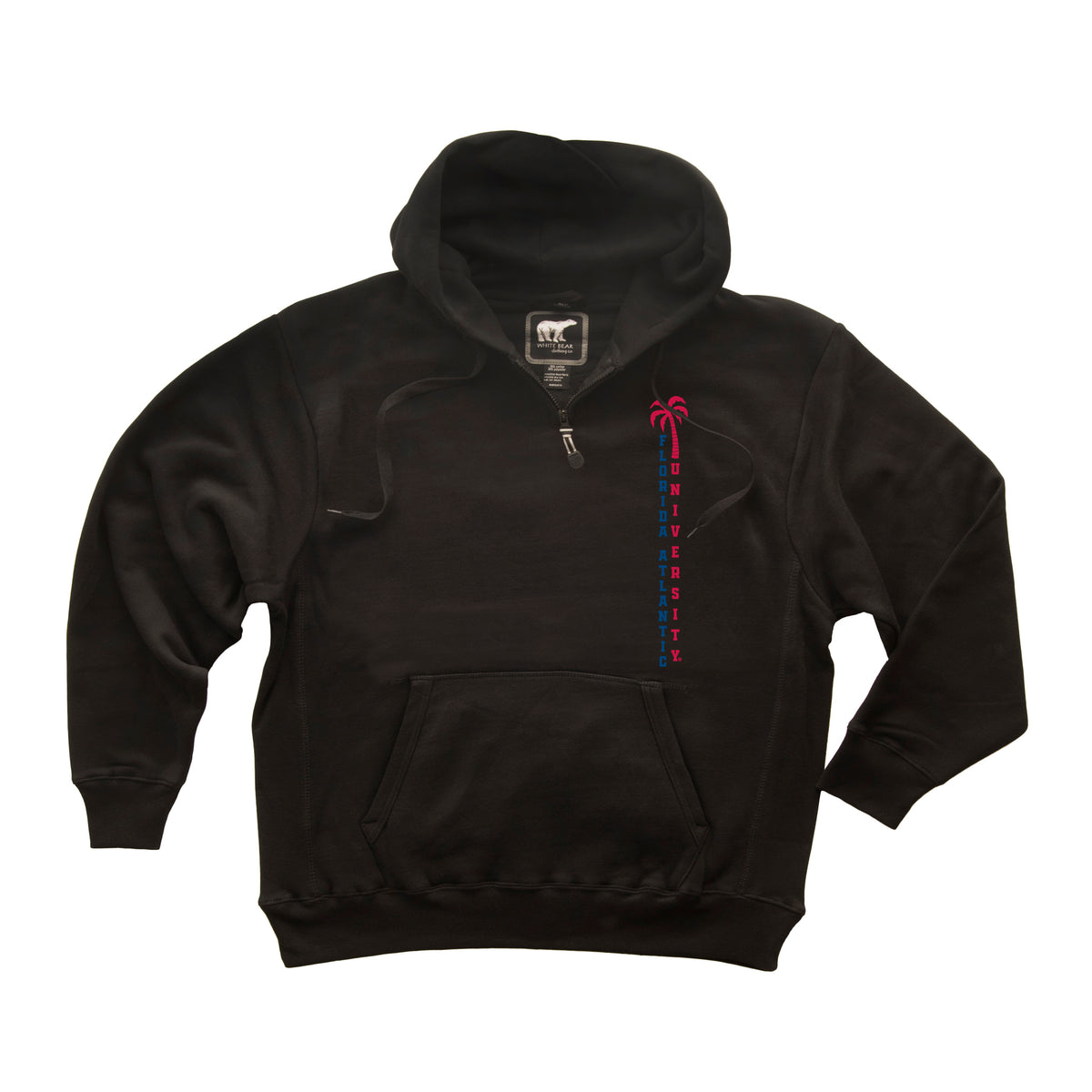Florida Atlantic Owls Premium Fleece Hoodie - FAU Vertical Palm Tree