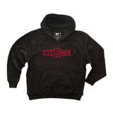 Iowa State Cyclones Premium Fleece Hoodie - Striped CYCLONES Football Laces