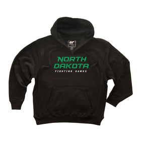North Dakota Fighting Hawks Premium Fleece Hoodie - Official Stacked UND Word Mark