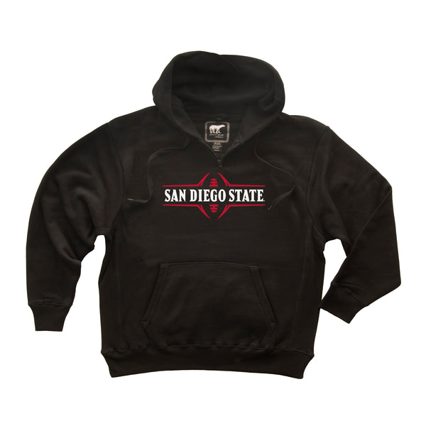 San Diego State Aztecs Premium Fleece Hoodie - SDSU Football Laces