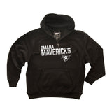 Omaha Mavericks Premium Fleece Hoodie - Omaha Mavericks Stripe Fade