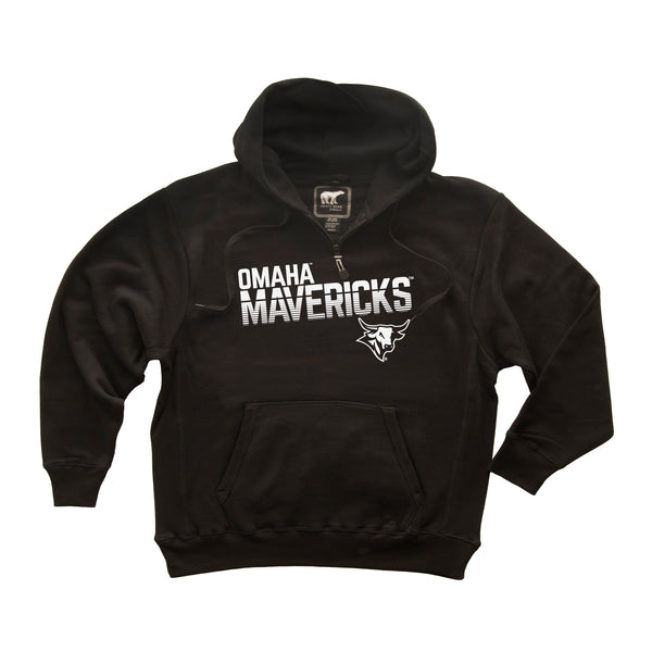 Omaha Mavericks Premium Fleece Hoodie - Omaha Mavericks Stripe Fade
