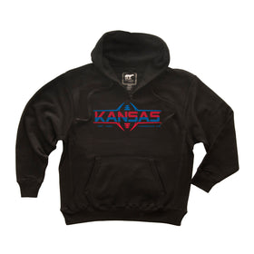 Kansas Jayhawks Premium Fleece Hoodie - Kansas Football Laces