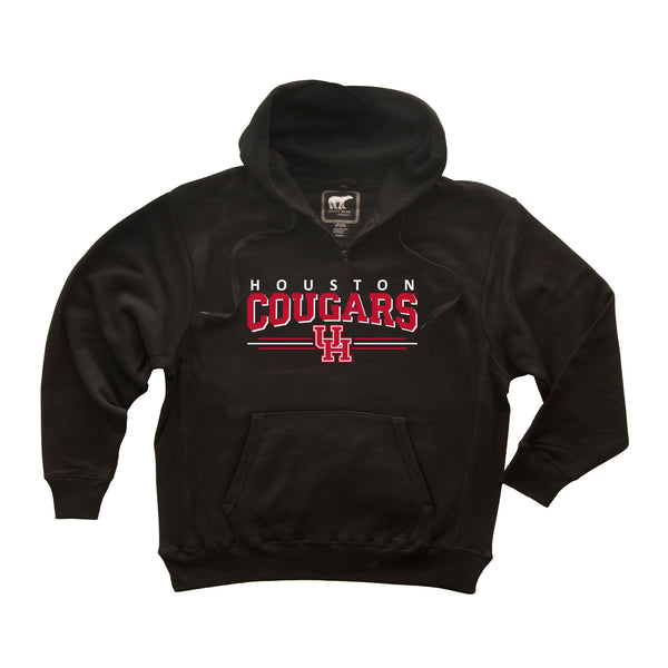 Houston Cougars Premium Fleece Hoodie - Cougars 3-Stripe UH Logo