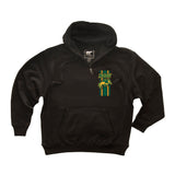 NDSU Bison Premium Fleece Hoodie - Bison Logo Vertical Stripe