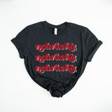 VINTAGE NEBRASKA PRINT - NEBRASKA TEE SHIRT on BLACK