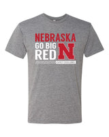 Premium Ultra-Soft Tri-Blend Nebraska Cornhuskers "Expect Excellence" Tee Shirt
