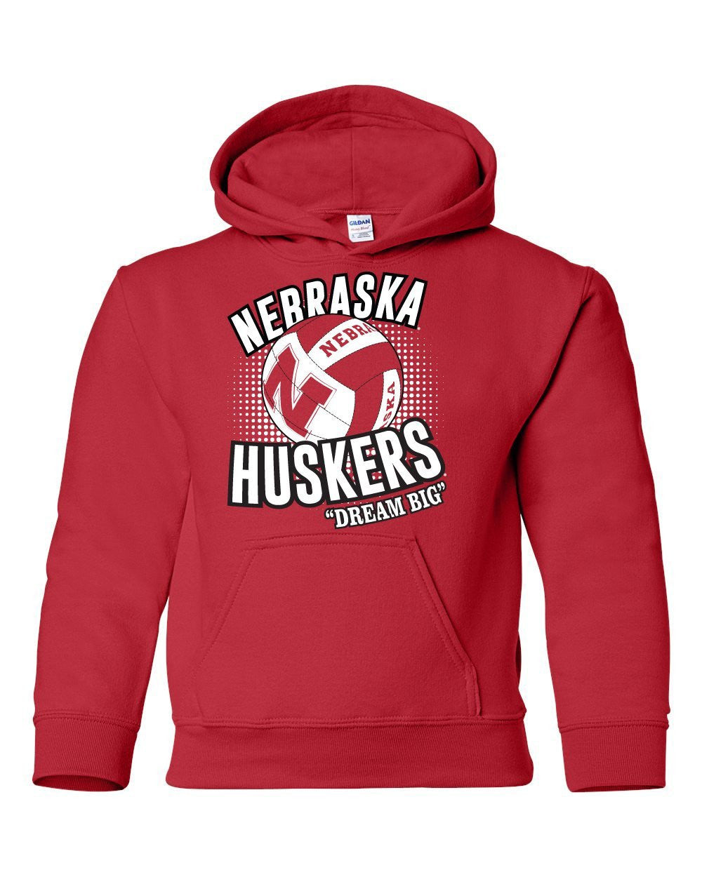Nebraska Huskers Volleyball "Dream Big" Youth Hooded Sweatshirt