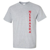 Nebraska Cornhuskers Vertical "NEBRASKA" Tee Shirt