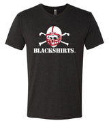 Premium Tri-Blend Nebraska Cornhuskers Football Blackshirts Logo Tee Shirt