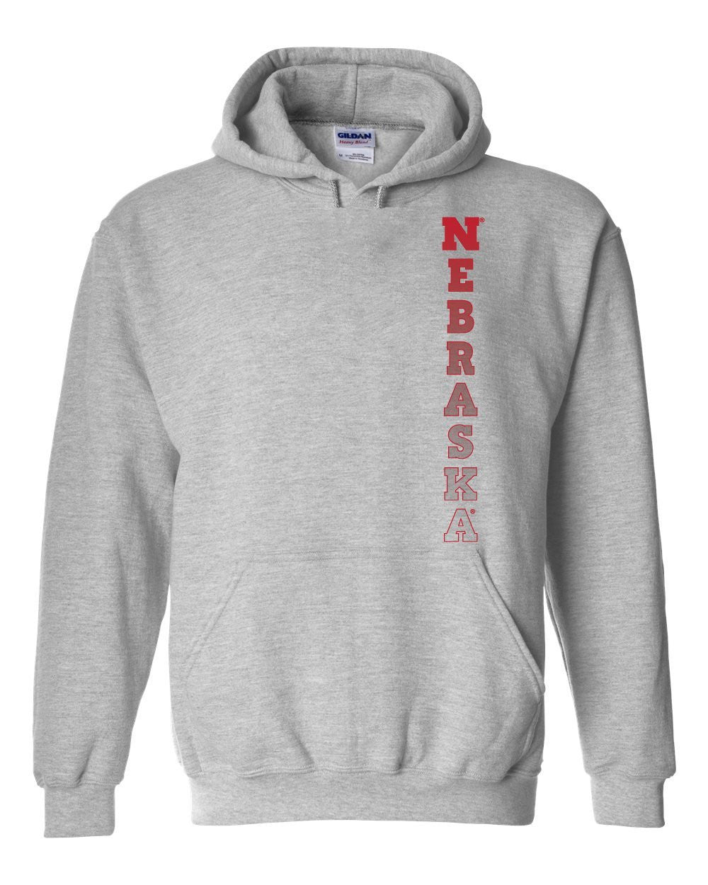 Nebraska Cornhuskers Vertical "NEBRASKA" Hooded Sweatshirt