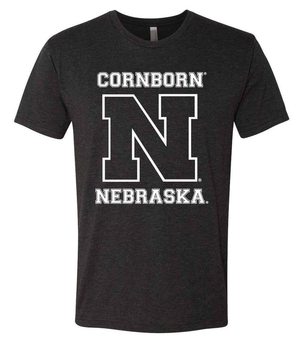 Premium Tri-Blend Cornhusker "CornBorn N Nebraska" Tee Shirt