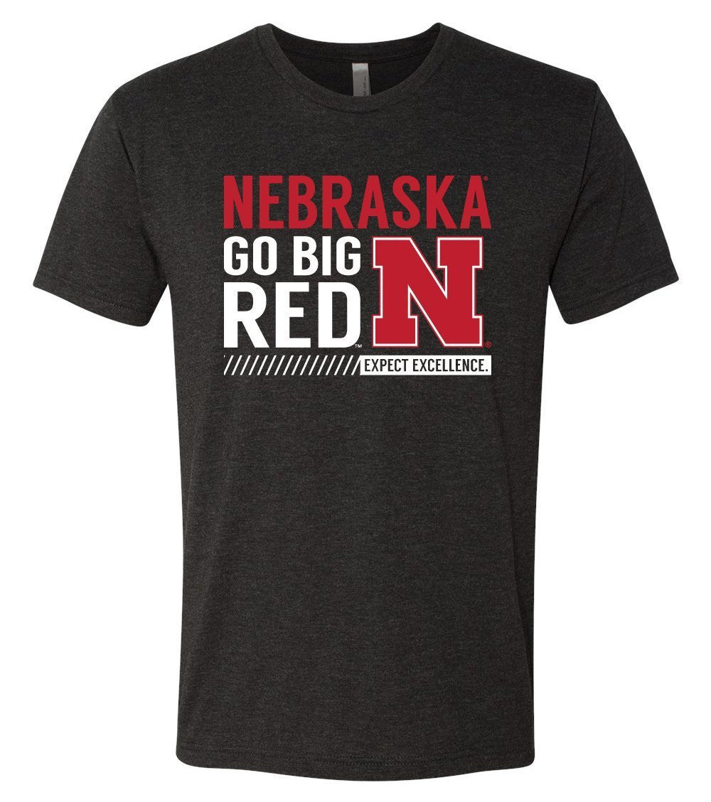 Premium Ultra-Soft Tri-Blend Nebraska Cornhuskers "Expect Excellence" Tee Shirt