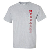 Nebraska Cornhuskers Vertical "NEBRASKA" Tee Shirt