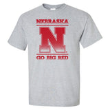 Nebraska Cornhuskers "Nebraska N GO BIG RED" Tee Shirt