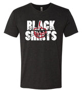 Premium Tri-Blend Nebraska Cornhuskers Football "BLACKSHIRTS" Tee Shirt