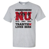 Nebraska Cornhuskers Football Tradition Lives Here "Heismen" Tee Shirt