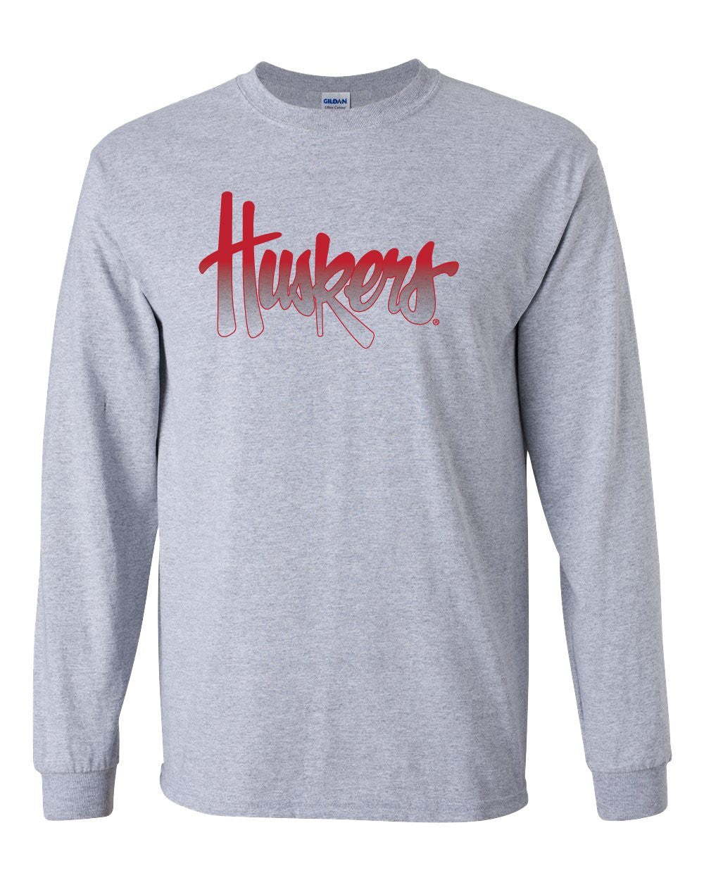 Nebraska Cornhuskers Legacy Script "Huskers" Long Sleeve Tee Shirt