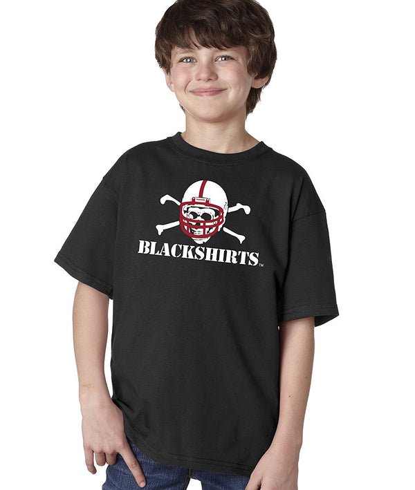 Nebraska Cornhuskers Football Blackshirts Logo Youth Boys Tee Shirt