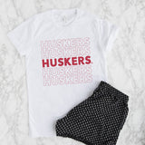 HUSKERS HUSKERS HUSKERS - NEBRASKA HUSKER TEE