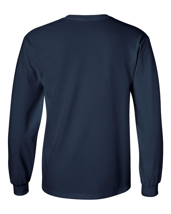 Navy Midshipmen Long Sleeve Tee Shirt - Navy Football Laces