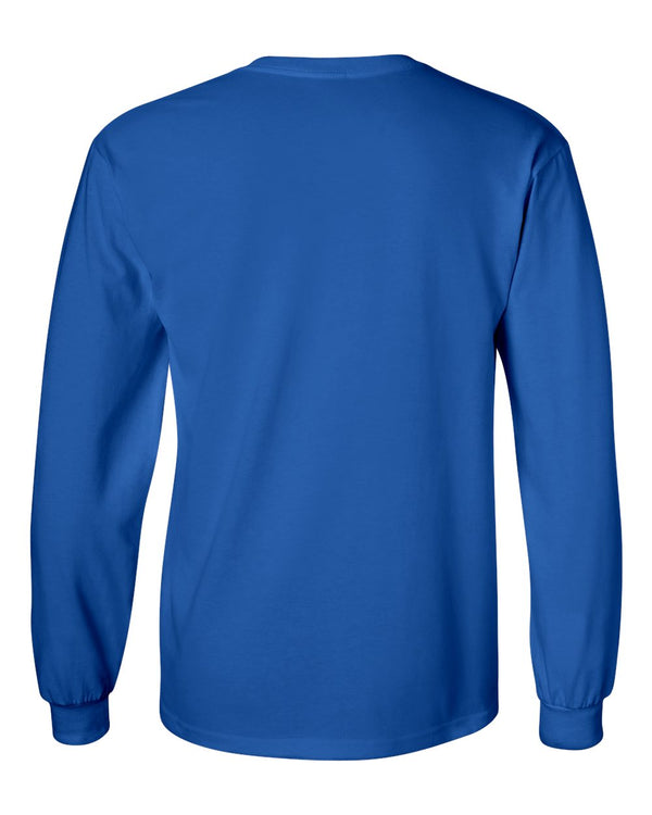 South Dakota State Jackrabbits Long Sleeve Tee Shirt - 3 Stripe Interlocking SDSU Logo