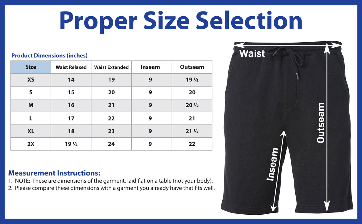 Nebraska Huskers Premium Fleece Shorts - Huskers Volleyball Block N