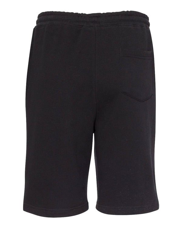 NDSU Bison Premium Fleece Shorts - NDSU Bison Logo Vert Stripe