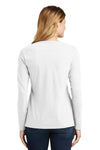 Women's NDSU Bison Long Sleeve V-Neck Tee Shirt - NDSU Bison Logo Overlay