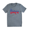 RED WHITE AND BLUE - AMERICA HUSKERS TEE