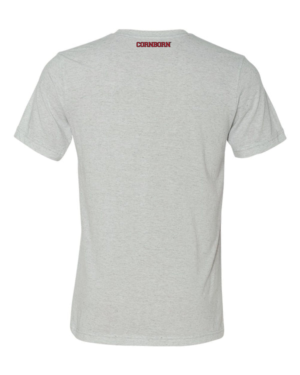 Nebraska Huskers Premium Tri-Blend Tee Shirt - Nebraska Huskers Stripe N