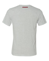 Nebraska Huskers Premium Tri-Blend Tee Shirt - Vertical Stripe Script Huskers