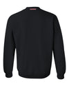 Nebraska Husker Crewneck Sweatshirt - Vertical Stripe Script Huskers