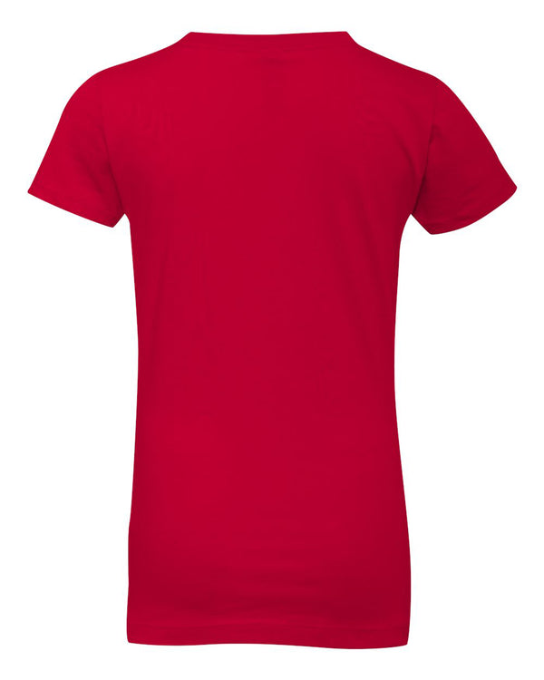 Nebraska Husker Youth Girls Tee Shirt - Star Huskers GO BIG RED